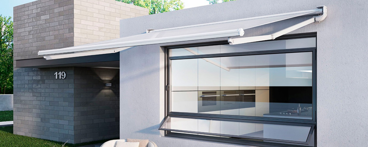 Toldo extensible ST-Eco instalado en porche